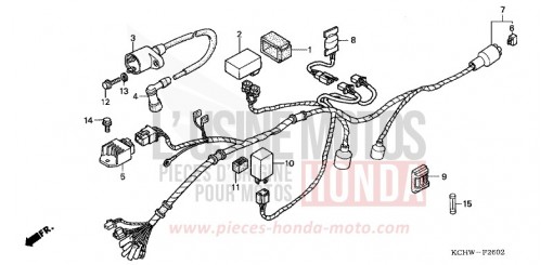 WIRE HARNESS (3) CG125M1 de 2001